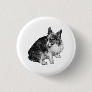 winziger Kreis, gepunktete Ohren Button