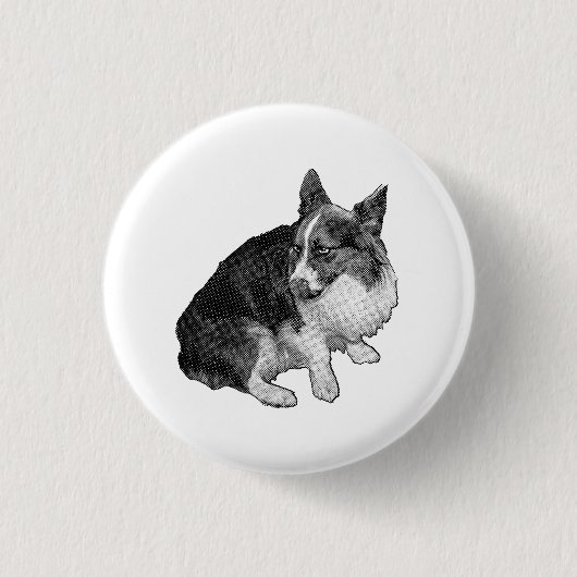 winziger Kreis, gepunktete Ohren Button (Vorderseite)
