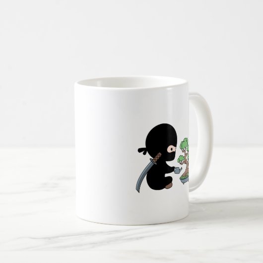 Winziger Ninja-Wasserbaum Kaffeetasse (VorderseiteRechts)