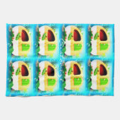 winziger Sinti und Roma-Wohnwagen Geschirrtuch (Horizontal)