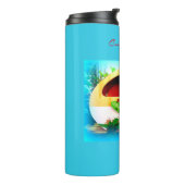 winziger Sinti und Roma-Wohnwagen Thermosbecher (Nach links gedreht)