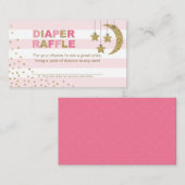 Winziger Stern-Windel-Gewinnspiel Gewinnspiel Rosa Begleitkarte (Vorne/Hinten)