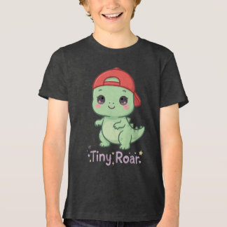Winziges Brüllen Dinosaurier-Shirt - Süßes Baby-T- Tri-Blend Shirt
