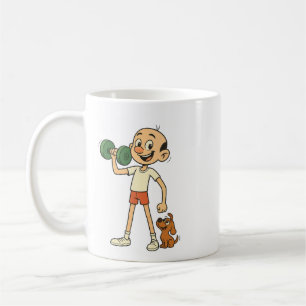 Winziges Gewicht. Großer Geist. Nino Cartoon Motiv Kaffeetasse