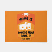 Winziges Haus lebt - Untersetzer winziger Zuhause Fußmatte (Vorderseite)