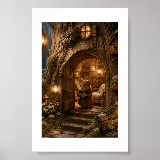 Winziges Mäusehaus Poster (Vorne)