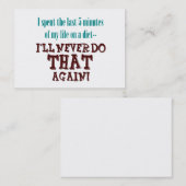 Winziges Profil oder Visitenkarten der Diät-5 Visitenkarte (Vorne/Hinten)