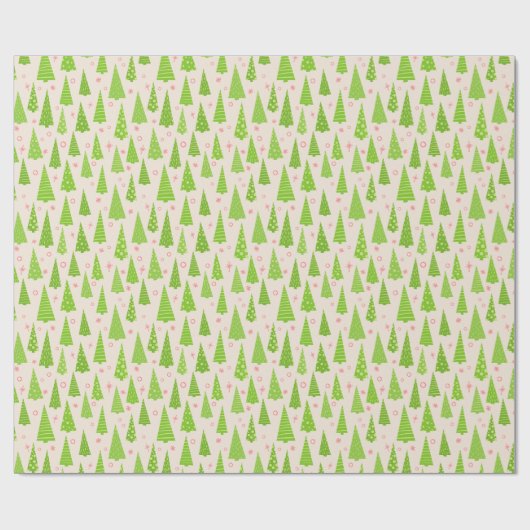 Winziges Weihnachtsbaum-Wrapping Paper' Geschenkpapier (Flach)