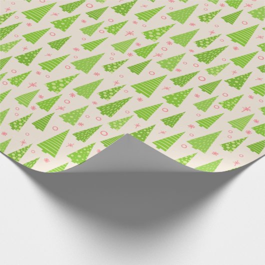 Winziges Weihnachtsbaum-Wrapping Paper' Geschenkpapier (Ecke)