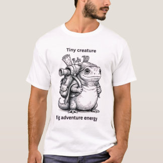 Winziges Wesen großes Abenteuer Energie Lustiger F T-Shirt