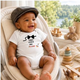 Winzling, große Pläne Baby Strampler