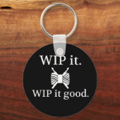 WIP es gut - Häkchen {Dark} Schlüsselanhänger (Vorderseite)