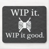 WIP es gute Crochet Textur Handwerk Mousepad (Vorne)