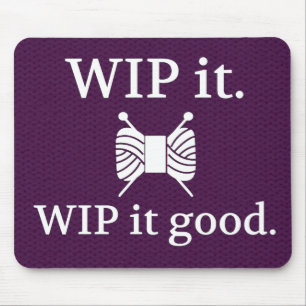 WIP es gute Strick Textur Handwerk Mousepad