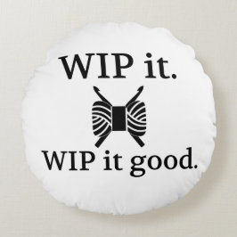 WIP it Good Crafts Crochet Rundes Kissen