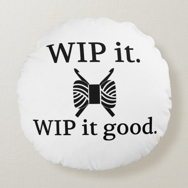 WIP it Good Crafts Crochet Rundes Kissen (Vorderseite)