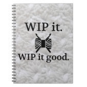 WIP It Good - Crochet Crafts Notebook Notizblock (Vorderseite)
