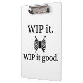 WIP It good ・ Strick Crochet Crafts Klemmbrett (Links)