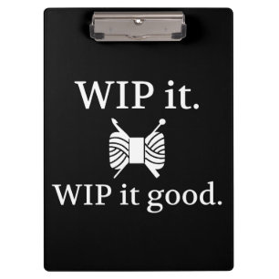 WIP It good ・ Strick Crochet {Dark} Klemmbrett