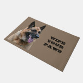 WIPE DEINE PAWS, deutscher Schäferhund-Spaß, Fußmatte (Schrägansicht)