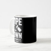 Wipe It Down Fitness Motivation Art  Kaffeetasse (Vorderseite Links)