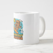 Wipeout Moai Chibi Surf Versagt Jumbo-Tasse (Vorderseite Rechts)