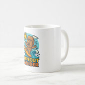 Wipeout Moai Chibi Surf Versagt Kaffeetasse (VorderseiteRechts)