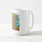 Wipeout Moai Chibi Surf Versagt Kaffeetasse (VorderseiteRechts)