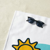 Wipeout Moai Chibi Surf Versagt Strandtuch (Beispiel)