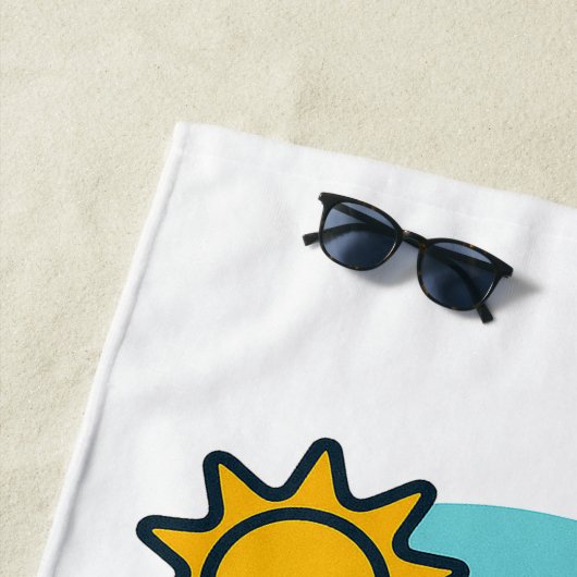 Wipeout Moai Chibi Surf Versagt Strandtuch (Beispiel)