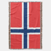 Wippdecke aus norwegischer Flagge | Stolz Norwegen Decke (Vorderseite Vertikal)