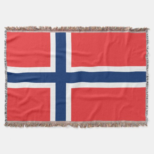 Wippdecke aus norwegischer Flagge | Stolz Norwegen Decke (Vorderseite)