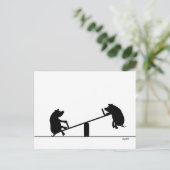 Wippe Postkarte (Stehend Vorderseite)