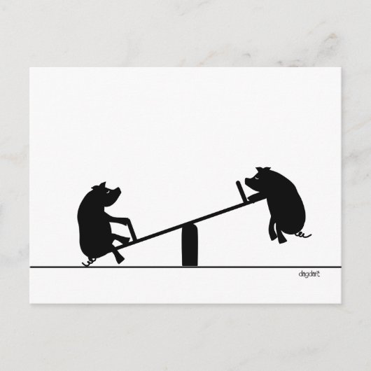 Wippe Postkarte (Vorderseite)