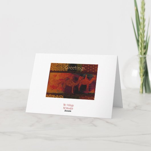 Wir 3 Könige Feiertagskarte (Rückseite)
