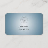 Wir akzeptieren Bitcoin QR Code Gradient Blue Visitenkarte (Rückseite)