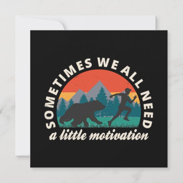 Wir alle brauchen einen kleinen Motivationsspass (Vorderseite)
