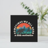 Wir alle brauchen einen kleinen Motivationsspass Einladung (Stehend Vorderseite)