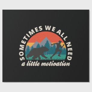 Wir alle brauchen einen kleinen Motivationsspass Geschenkpapier