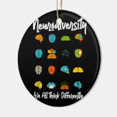 Wir alle denken anders an das Shirt der Neurovielf Keramik Ornament (Links)