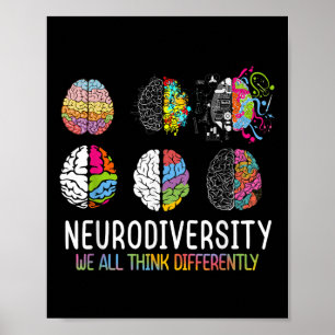 Wir alle denken anders an das Shirt der Neurovielf Poster