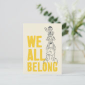 Wir alle gehören postkarte (Stehend Vorderseite)