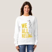 Wir alle gehören sweatshirt (Vorne ganz)