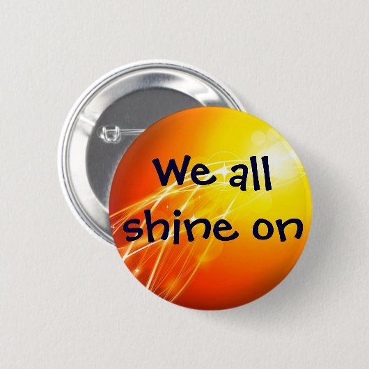 Wir alle Glanz auf Knopf Button (Vorne & Hinten)