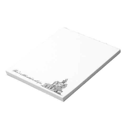 "Wir alle haben eine kleine Hexe." Notizblock (Rotiert)