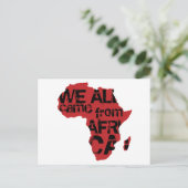 WIR ALLE KAMEN AUS AFRIKA POSTKARTE (Stehend Vorderseite)
