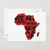 WIR ALLE KAMEN AUS AFRIKA POSTKARTE (Vorne/Hinten)
