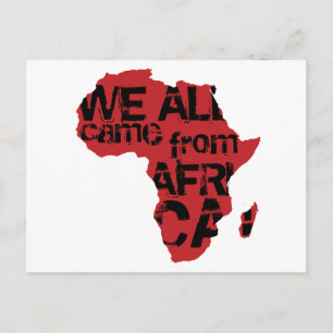 WIR ALLE KAMEN AUS AFRIKA POSTKARTE