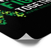 Wir alle kämpfen gemeinsam um Bewusstsein für psyc Poster (Ecke)