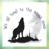 Wir alle klammern uns an das gleiche Moon Inspirat Fensteraufkleber (Blatt 3)